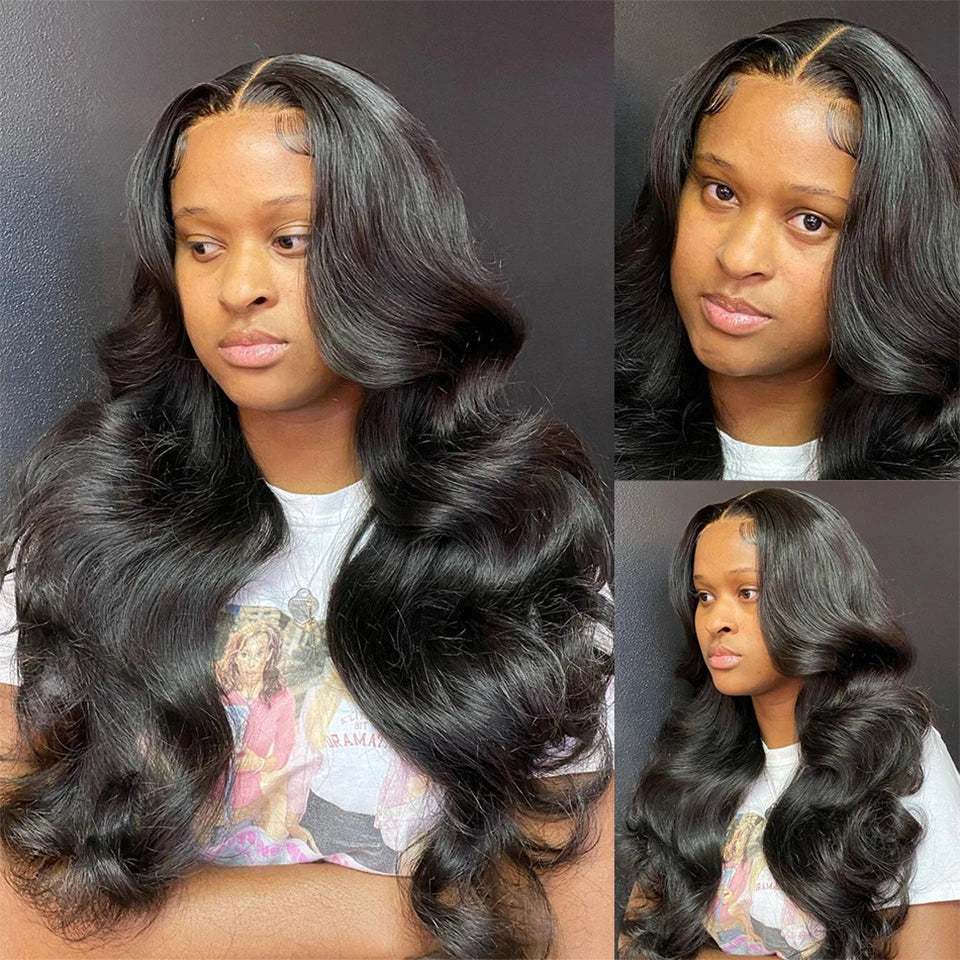 Body Wave Human Hair Bundles With Closure Brazilian Deep Curly Hair Weave Bundles With Frontal Closure Hair Extensions