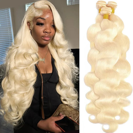 613 Body Wave 10A Honey Blonde 100% Human Hair
